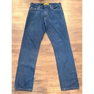 Real Ranch Premium Mens Blue Jeans Straight Leg 100% Cotton 35x36 Medium Wash